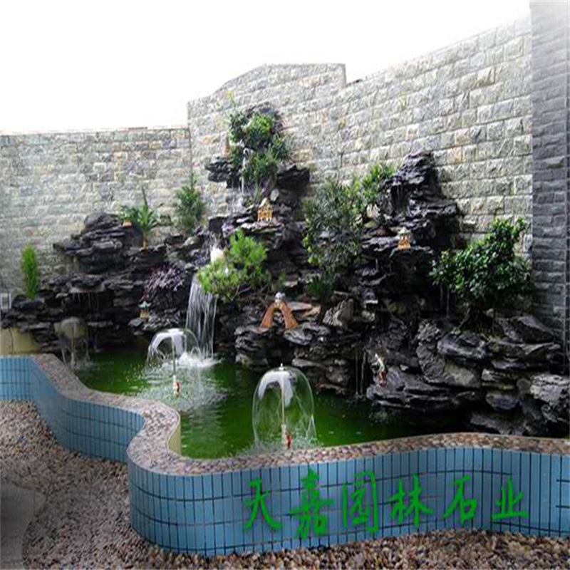 洛龙小庭院水景设计
